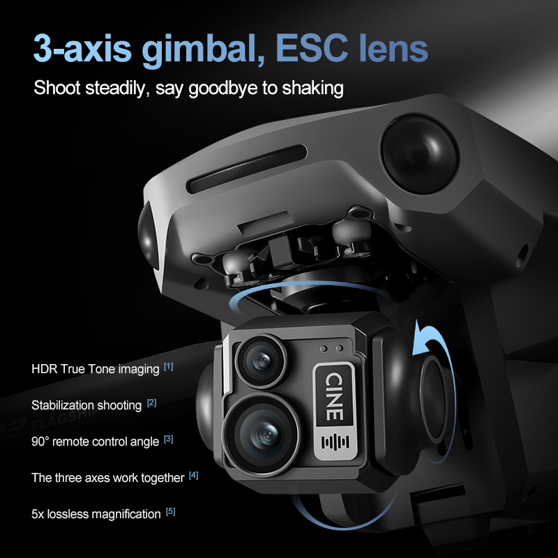 8K 3 Axis Gimbal Brushless 7.2 - Drone Battery Box review and price