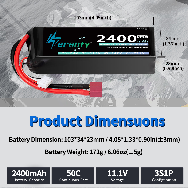 TERANTY 3S 2200/2400/2600mAh L - Drone Battery Plate review and price