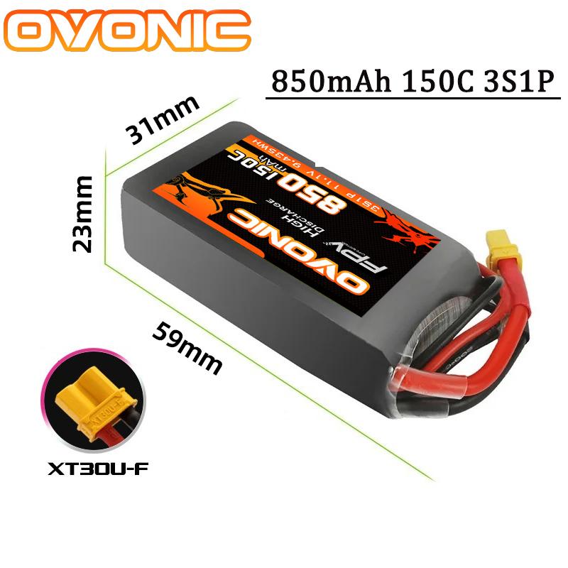 OVONIC 150C 850mAh Lipo Batter - Drone Battery 4S review and price