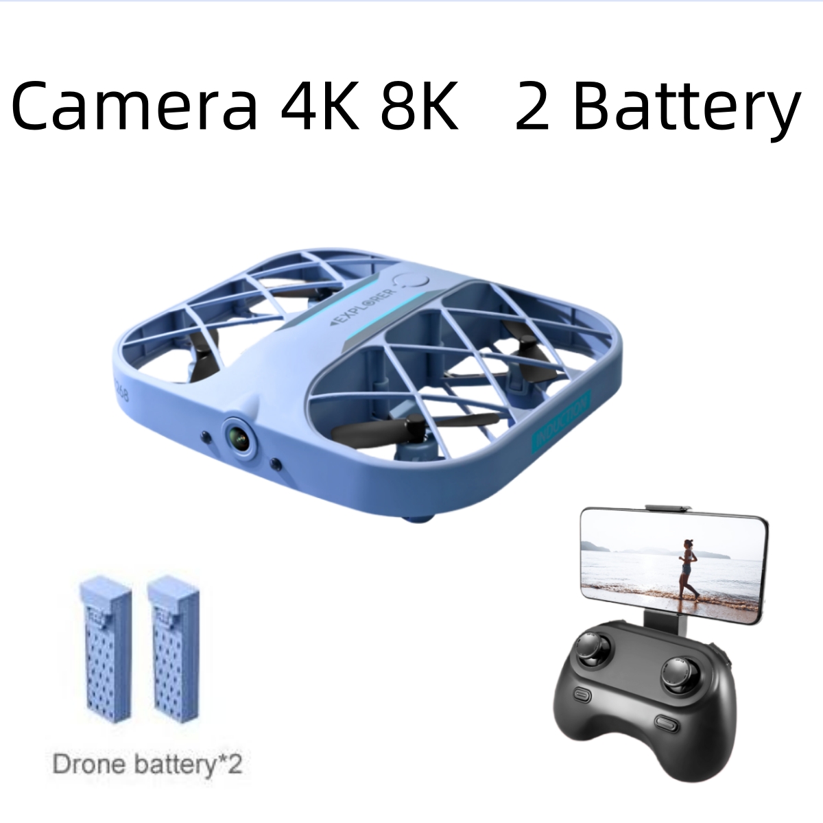 JJRC H107 FPV RC Drone with 2  - Drone Battery Case review and price